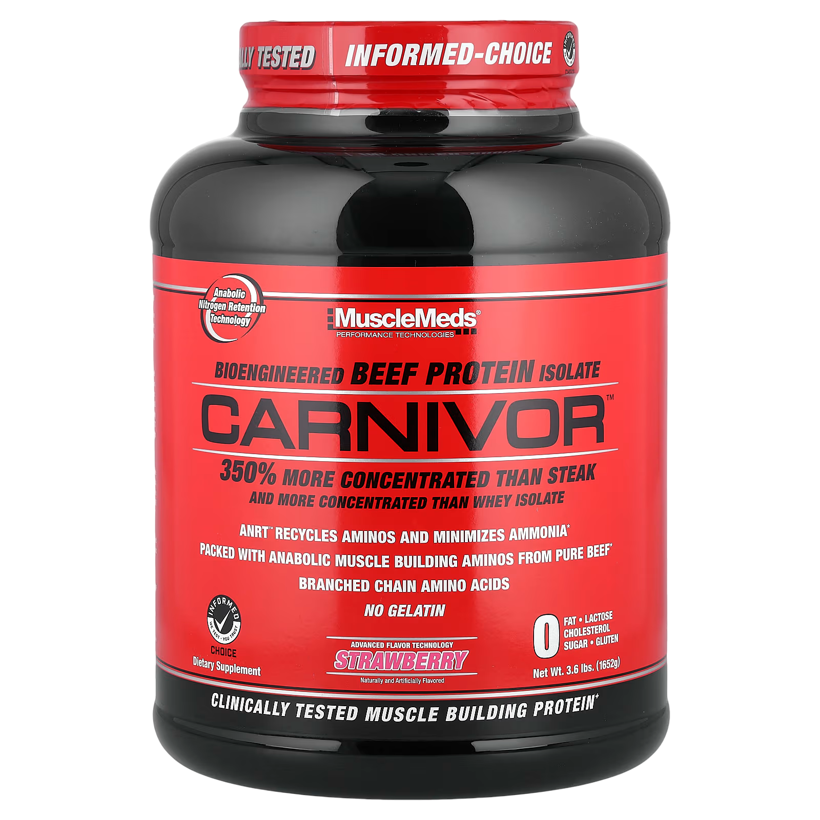 MuscleMeds Carnivor Beef Protein Isolate - 4 lbs