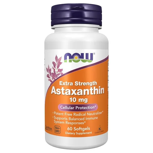 NOW Foods, Astaxanthin, 10 mg, 60 Softgels
