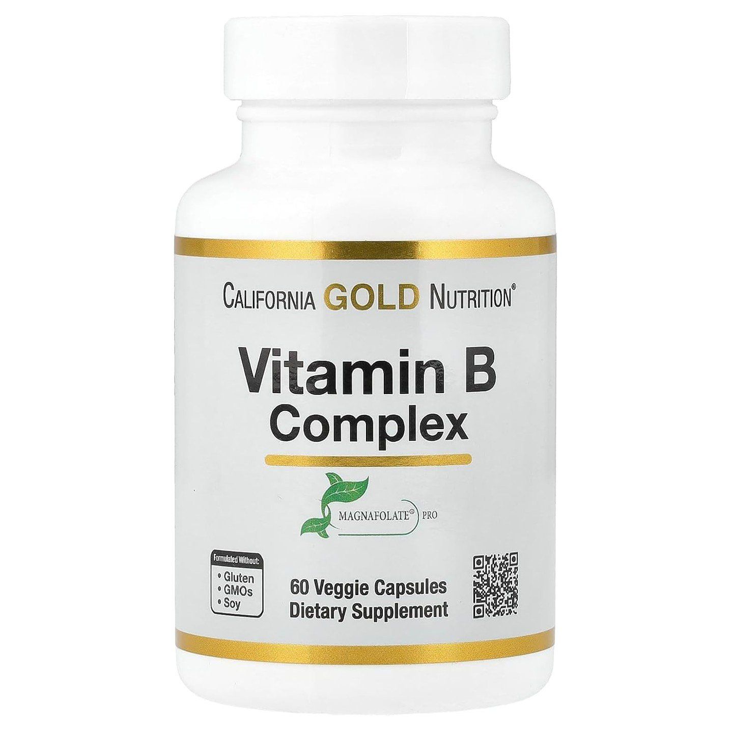 California Gold Nutrition Vitamin B Complex - 60 Veggie Capsules
