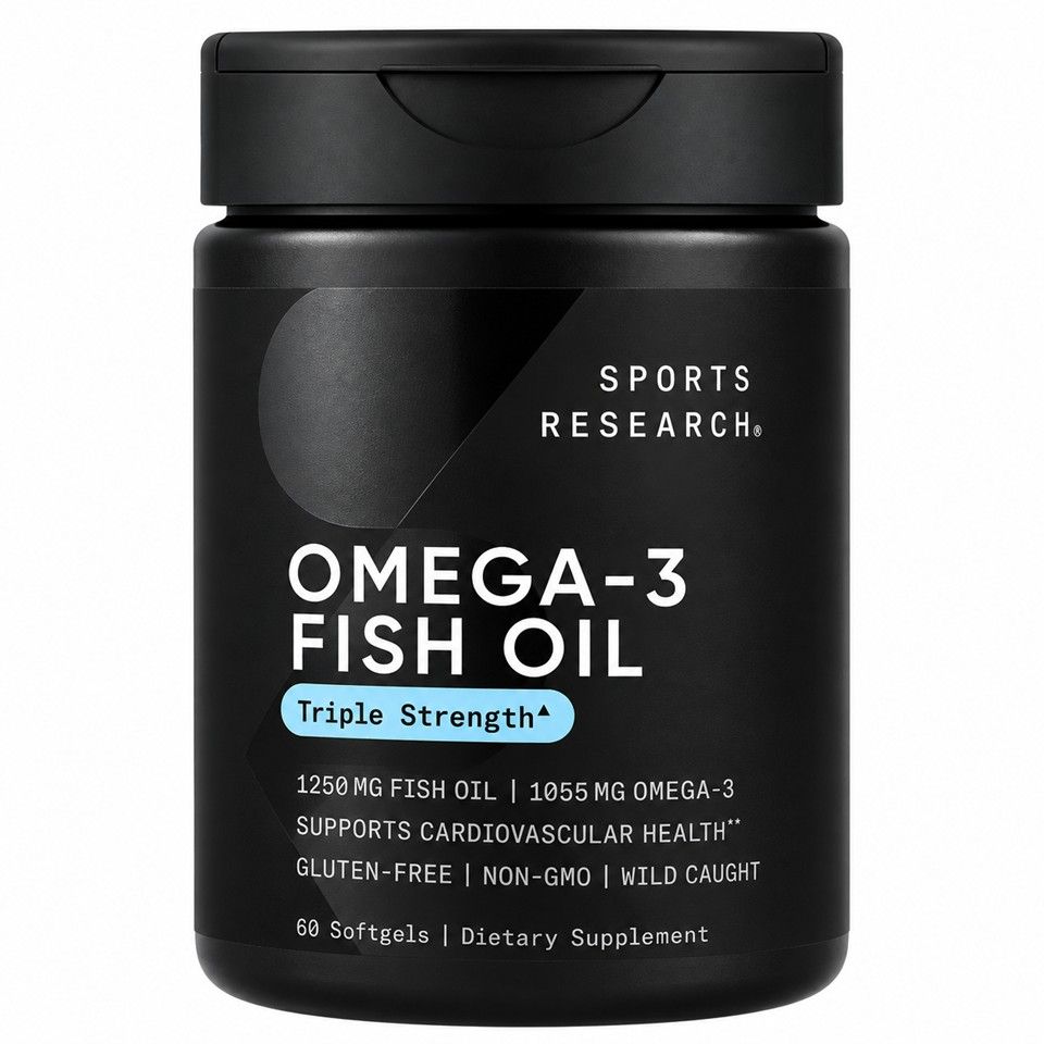 Sports Research, Omega-3 Fish Oil, 60 Softgels