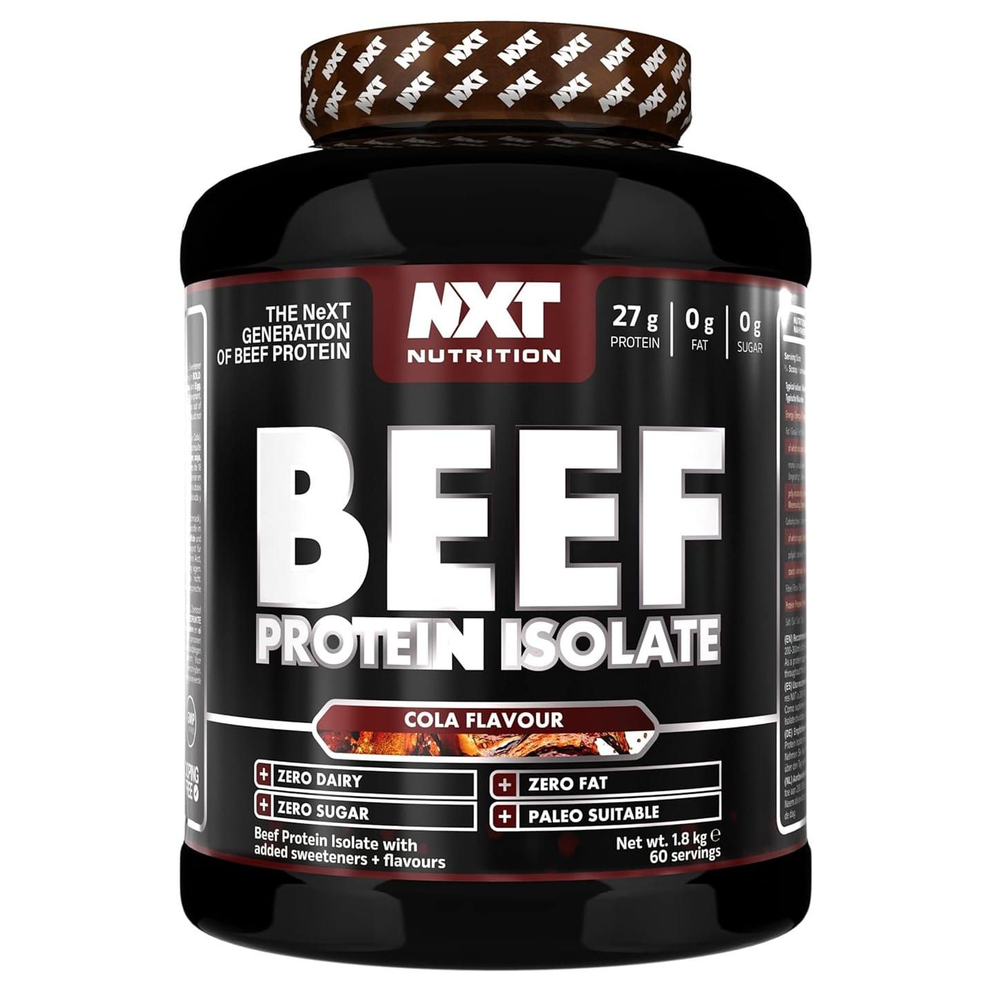 NXT Nutrition Beef Protein Isolate Apple & Blackcurrant Squash, 4 lbs (1.81 kg)