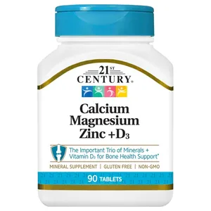 21st Century Calcium Magnesium Zinc + D3 - 90 Tablets