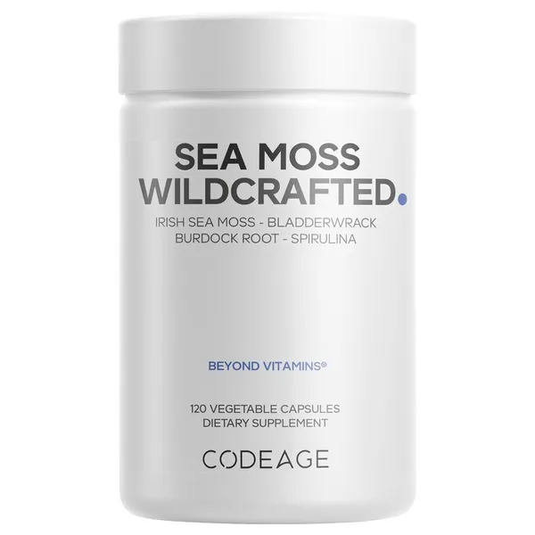 Codeage Wildcrafted Sea Moss - 120 Capsules