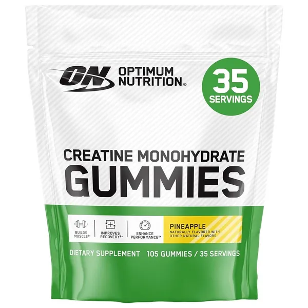 Optimum Nutrition Creatine Monohydrate Gummies Pineapple, 105 Gummies