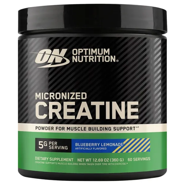 Optimum Nutrition Micronized Creatine Blueberry Lemonade, 12.69 oz (360 g)