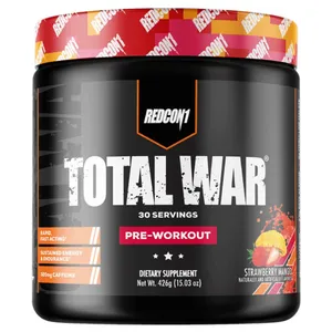 Redcon1 Total War Pre-Workout - 30 Servings - strawberry mango
