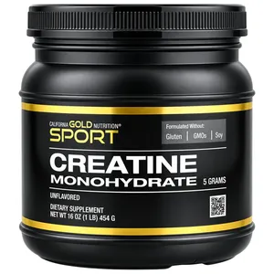California Gold Pure Creatine Monohydrate Unflavored, 1 lb (454 g)