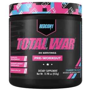 Redcon1 Total War Pre-Workout - 30 Servings - vice city strawberry pina colada