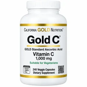 California Gold Nutrition, Gold C, USP Grade Vitamin C, 1,000 mg, 240 Veggie Capsules