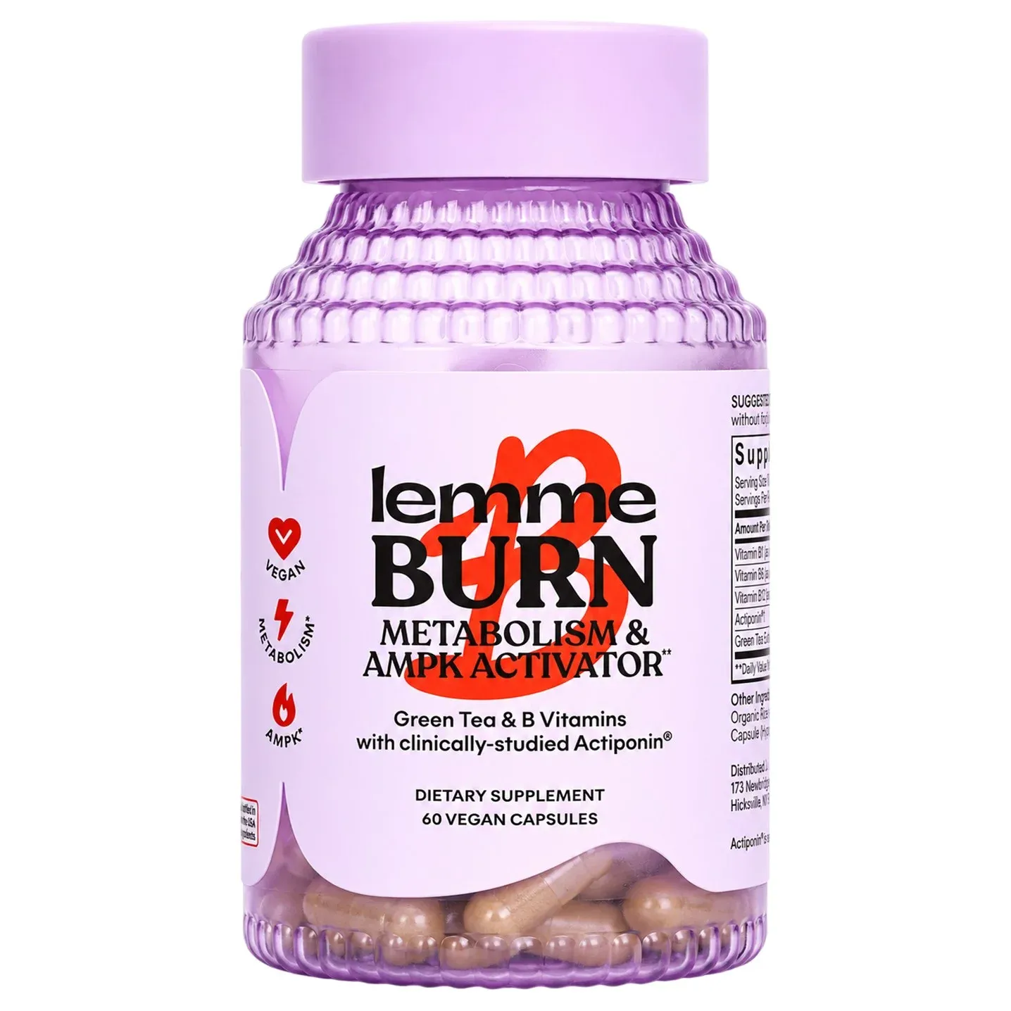 Lemme Burn Metabolism &amp; AMPK Activator - 60 Vegan Capsules