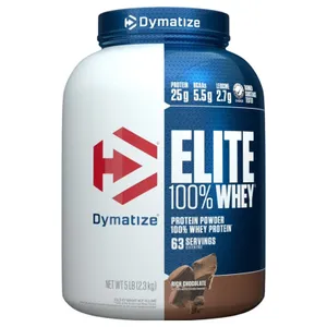 Dymatize Elite 100% Whey - 5 lbs - rich chocolate