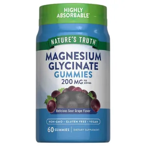 Nature's Truth Magnesium Glycinate Gummies Sour Grape - 60 Gummies