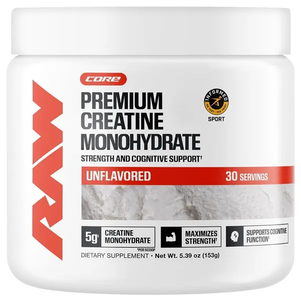 RAW Nutrition Essentials Creatine Monohydrate Unflavored, 5.29 oz (150 g)