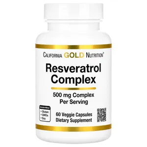 California Gold Nutrition Resveratrol Complex - 60 Veggie Caps