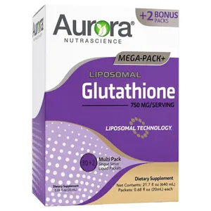 Aurora Nutrascience, Mega-Pack+, Liposomal Glutathione, 32 Packets, 0.68 fl oz (20 ml) Each