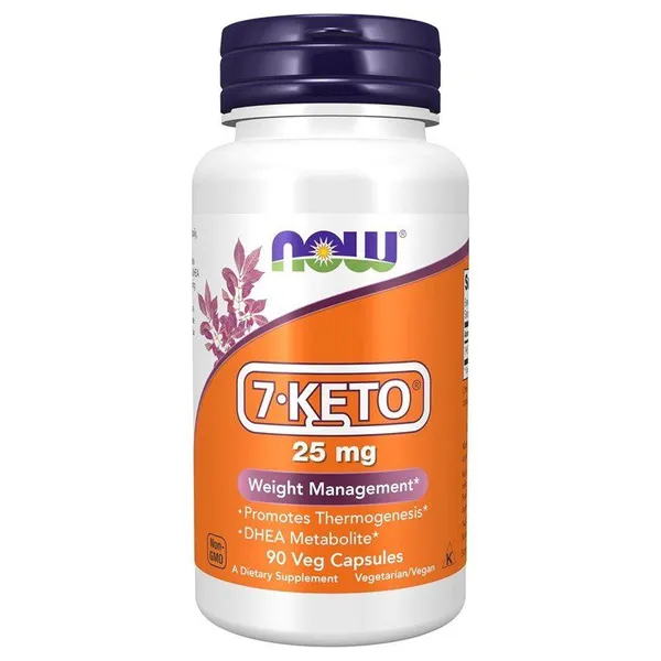 NOW Foods 7-KETO 25 mg - 90 Veg Capsules