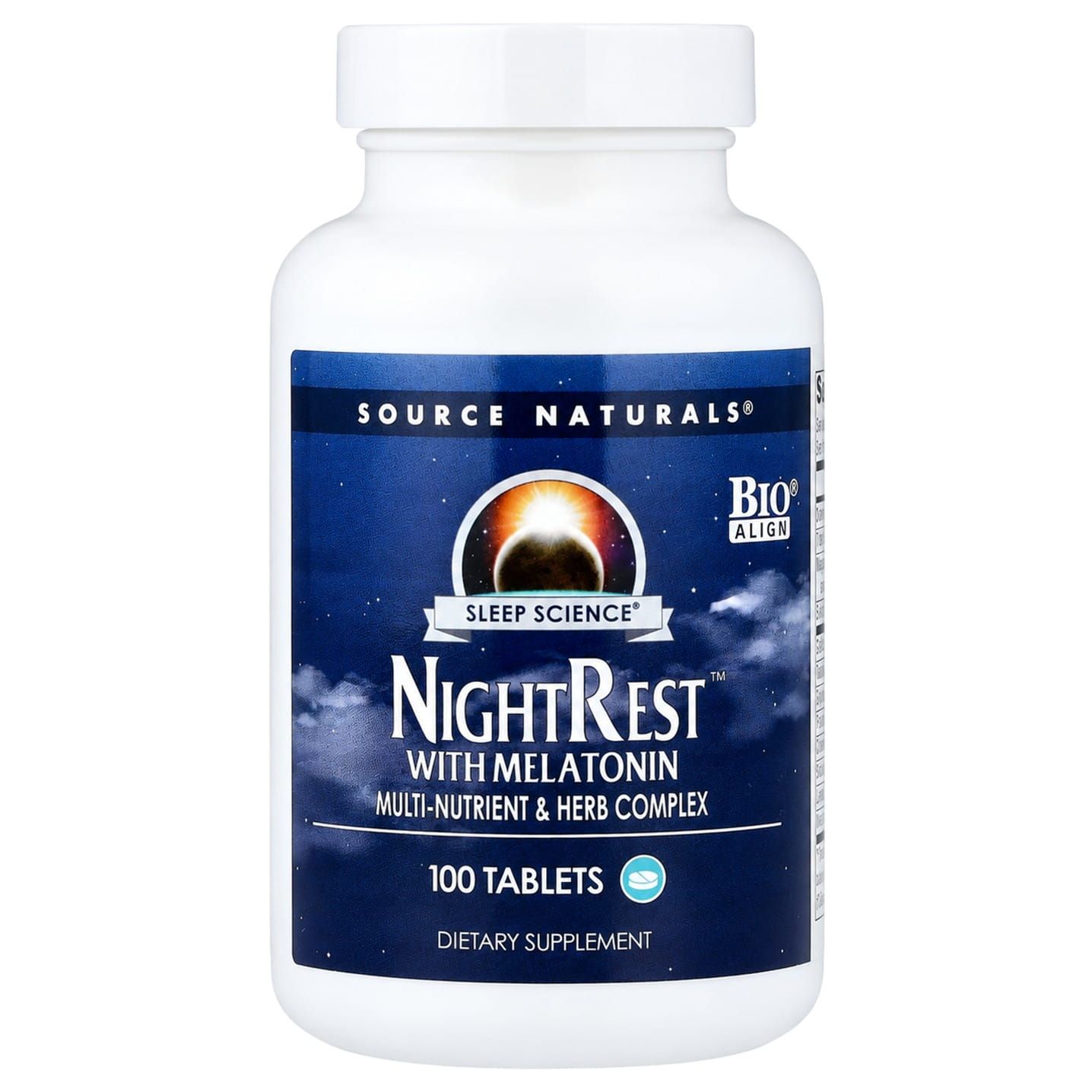 Source Naturals NightRest with Melatonin, 100 Tablets
