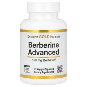 California Gold Nutrition Berberine Advanced 550 mg - 60 Veggie Capsules