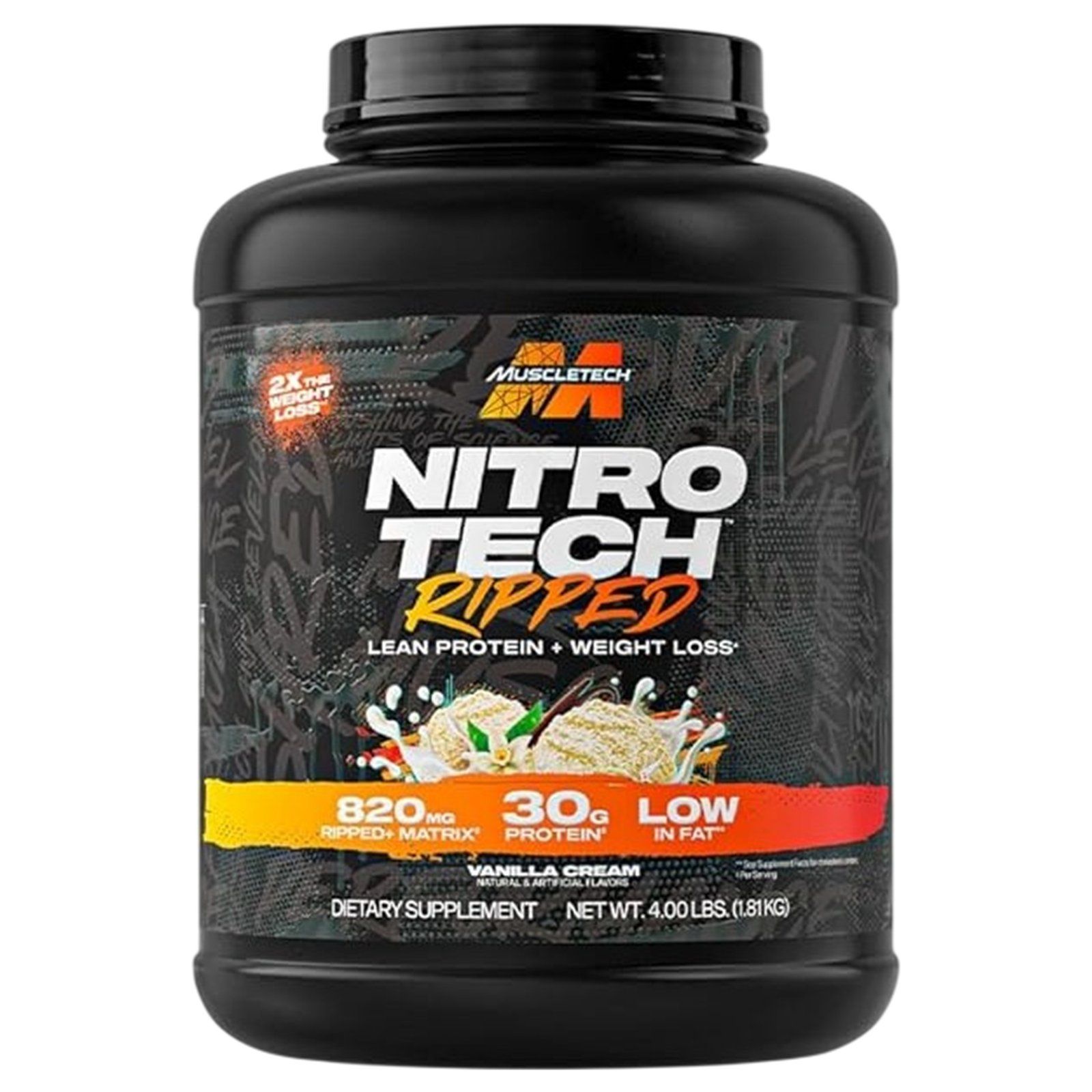 MuscleTech NitroTech Ripped Protein - 4 lbs