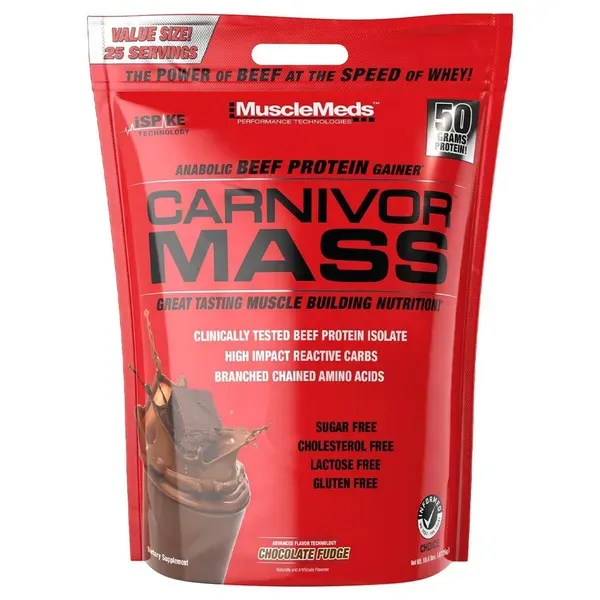 MuscleMeds Carnivor Mass Chocolate Fudge - 10.4 lbs