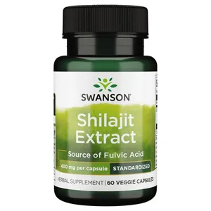 Swanson Shilajit Extract 400 mg - 60 Veggie Capsules