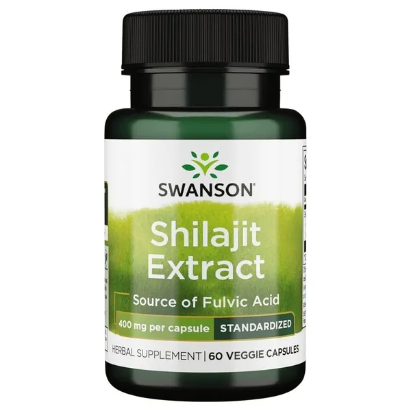 Swanson Shilajit Extract 400 mg - 60 Veggie Capsules