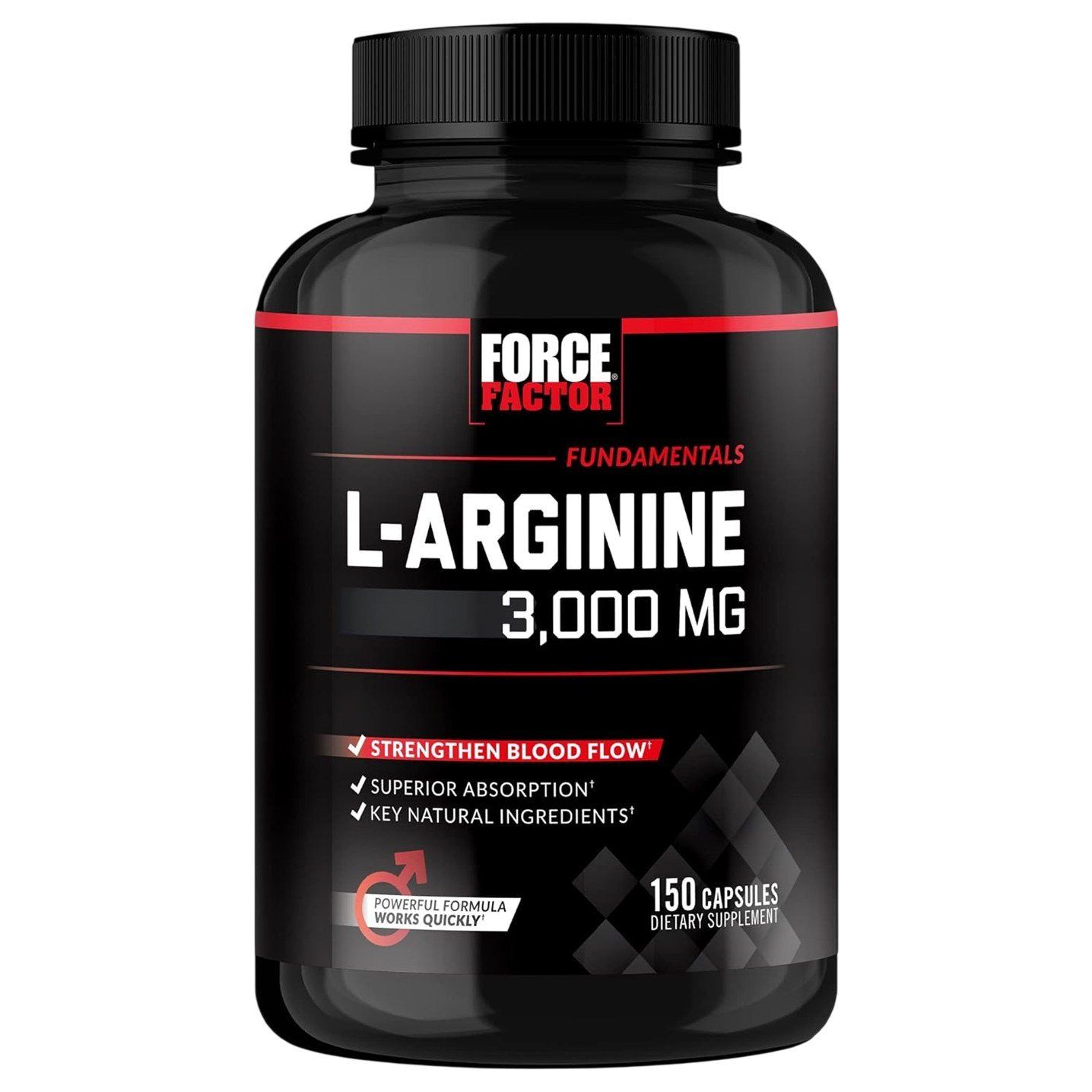 Force Factor L-Arginine 3000 mg - 120 Veggie Capsules