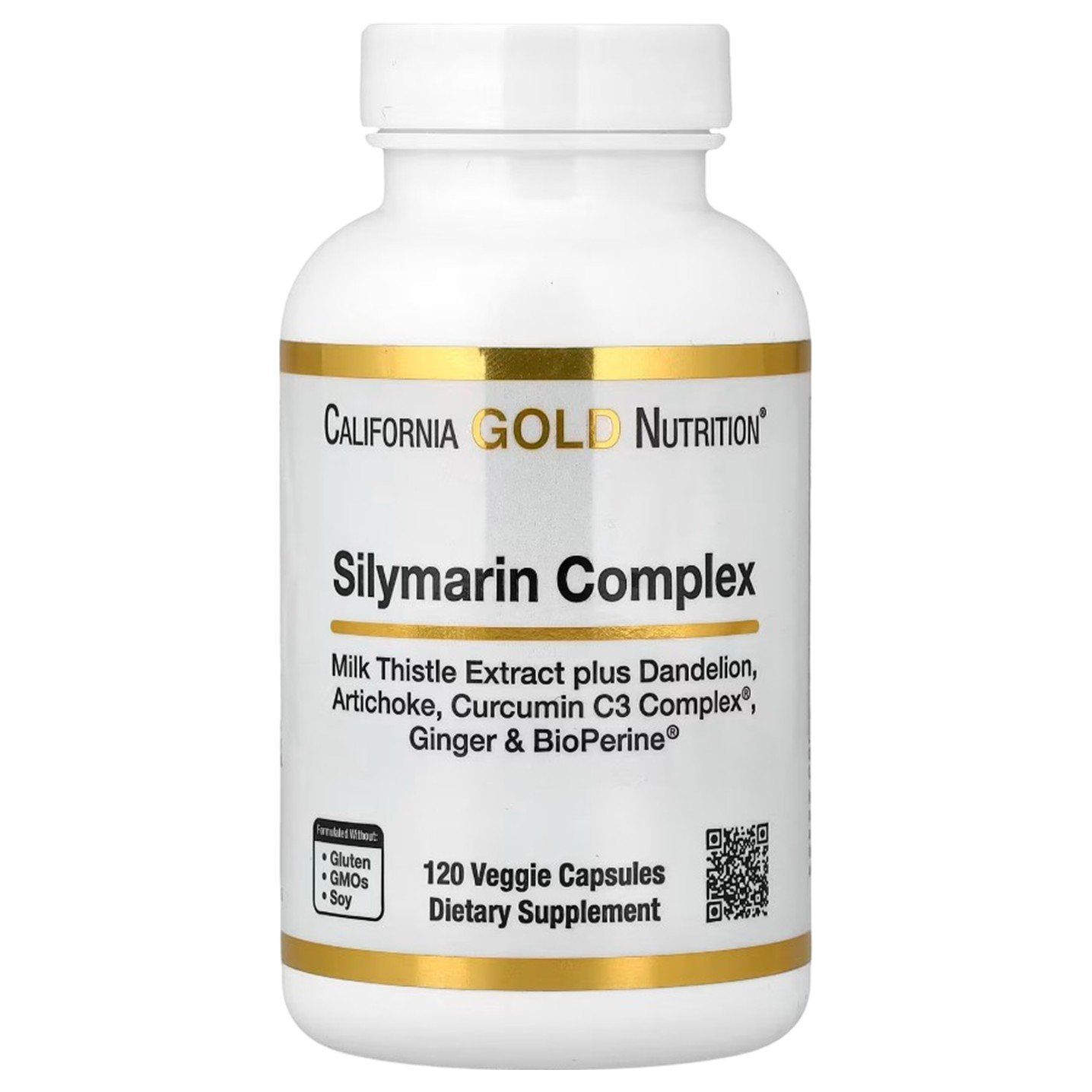 California Gold Nutrition Silymarin Milk Thistle Complex - 120 Veggie Capsules