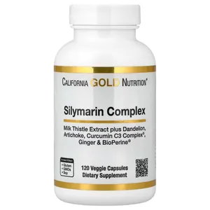 California Gold Nutrition Silymarin Milk Thistle Complex - 120 Veggie Capsules