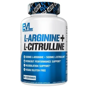 EVLution Nutrition L-Arginine + L-Citrulline - 120 Veggie Capsules