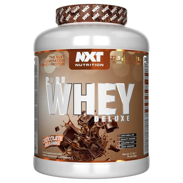 NXT Nutrition Pure Whey Deluxe Chocolate Milkshake, 70 Servings (2.1 kg)