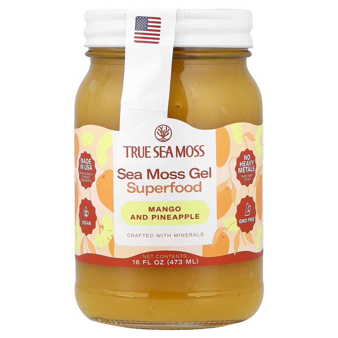 True Sea Moss Gel Mango &amp; Pineapple - 473 ml