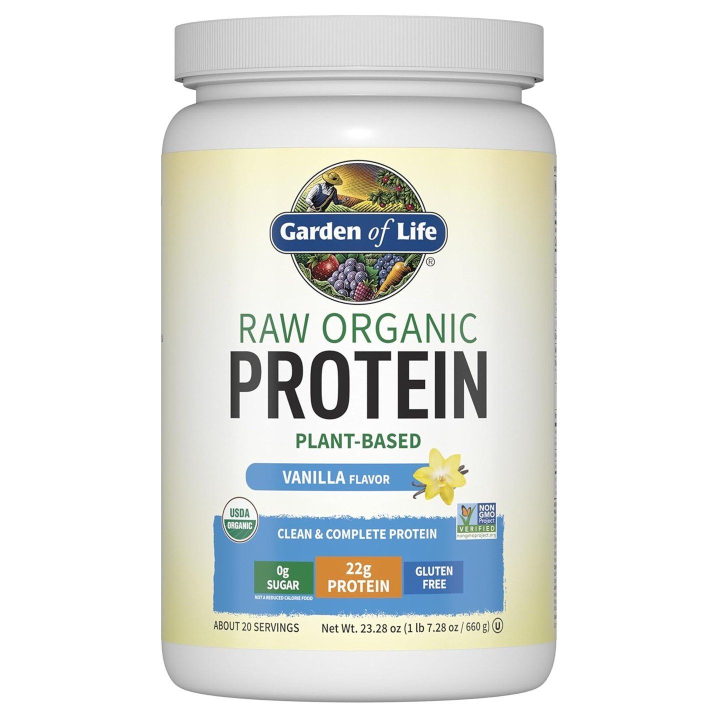 Garden of Life RAW Organic Protein Plant-Based - 1 lbs
