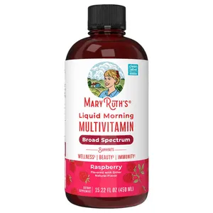 MaryRuth's Liquid Morning Multivitamin Raspberry, 15.22 fl oz (450 ml)