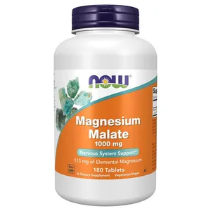 NOW Foods Magnesium Malate 1000 mg - 180 Tablets