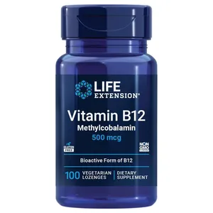 Life Extension, Vitamin B12, Methylcobalamin, 500 mcg, 100 Vegetarian Lozenges
