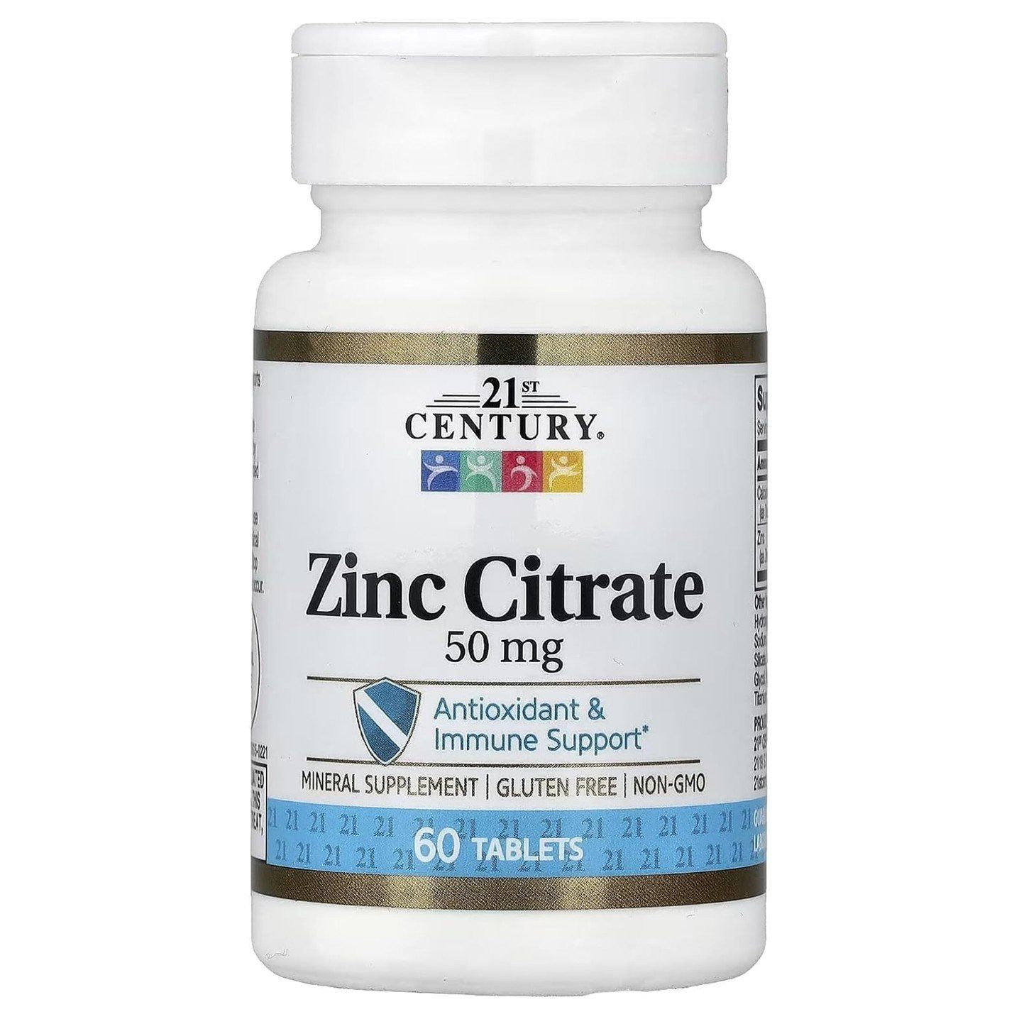 21st Century Zinc Citrate 50 mg - 60 Tablets
