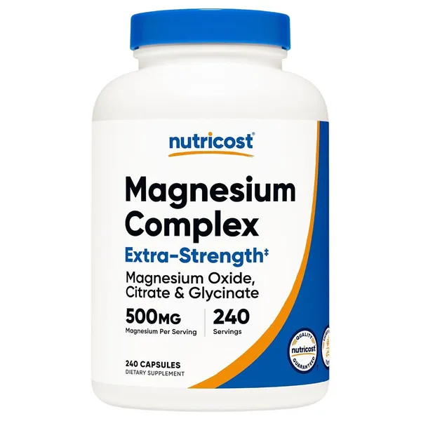 Nutricost, Magnesium Complex, 500 mg, 240 Capsules