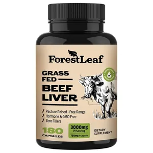 Forest Leaf Grass-Fed Beef Liver 750 mg - 180 Capsules