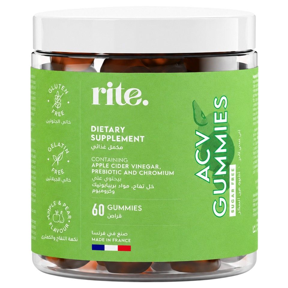 rite. ACV Gummies Apple & Pear, 60 Vegan Gummies
