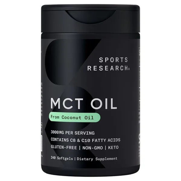 Sports Research MCT Oil 1000 mg - 120 Softgels