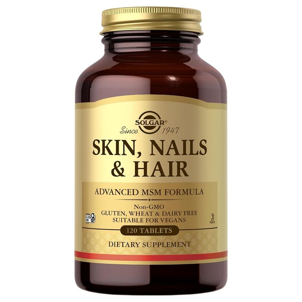 Solgar, Skin, Nails & Hair, Advanced MSM Formula, 120 Tablets