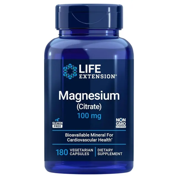 Life Extension Magnesium Citrate 100 mg - 100 Vegetarian Capsules