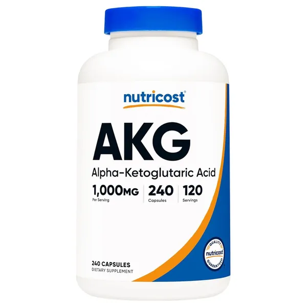 Nutricost AKG (Alpha-Ketoglutaric Acid) - 240 Capsules
