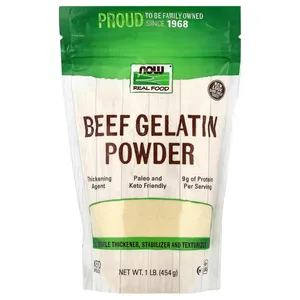 NOW Foods Beef Gelatin Powder, 1 lb (454 g)