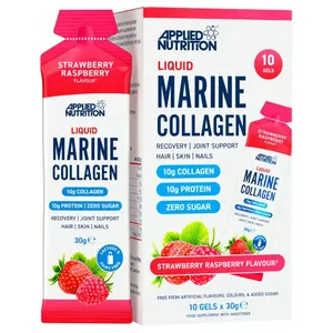 Applied Nutrition, Liquid Marine Collagen, Strawberry Raspberry, 10 Sachets (30 g Each)