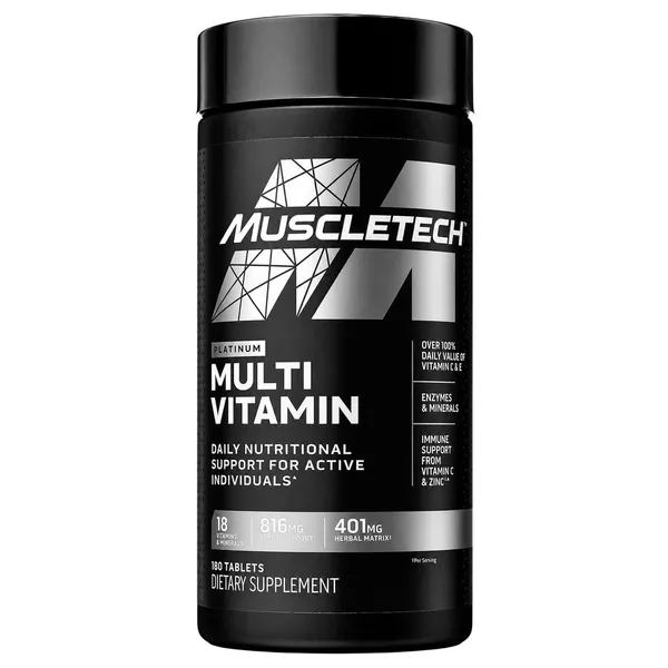 MuscleTech Platinum Multivitamin, 180 Tablets