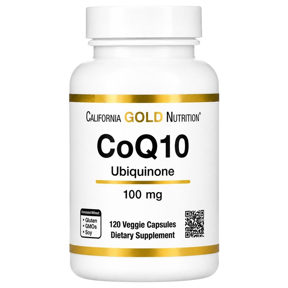 California Gold Nutrition, CoQ10, USP Grade Ubiquinone, 100 mg, 120 Veggie Capsules