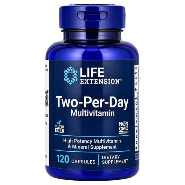Life Extension Two-Per-Day Multivitamin, 120 Capsules