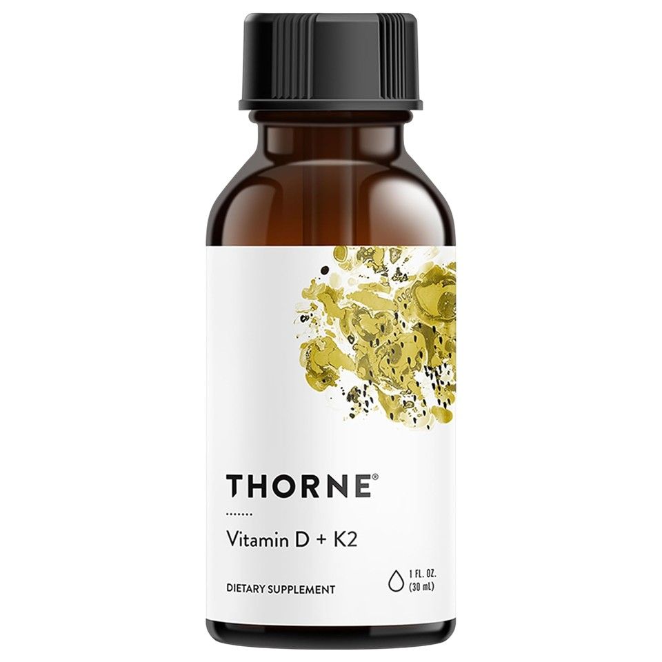 Thorne, Vitamin D + K2, 1 fl oz (30 ml)
